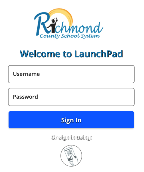 Screenshot of Launchpad Login Page